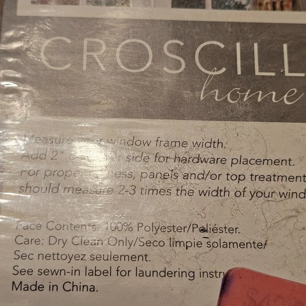 RARE PAIR CROSCILL OLIMPIA LINED 82